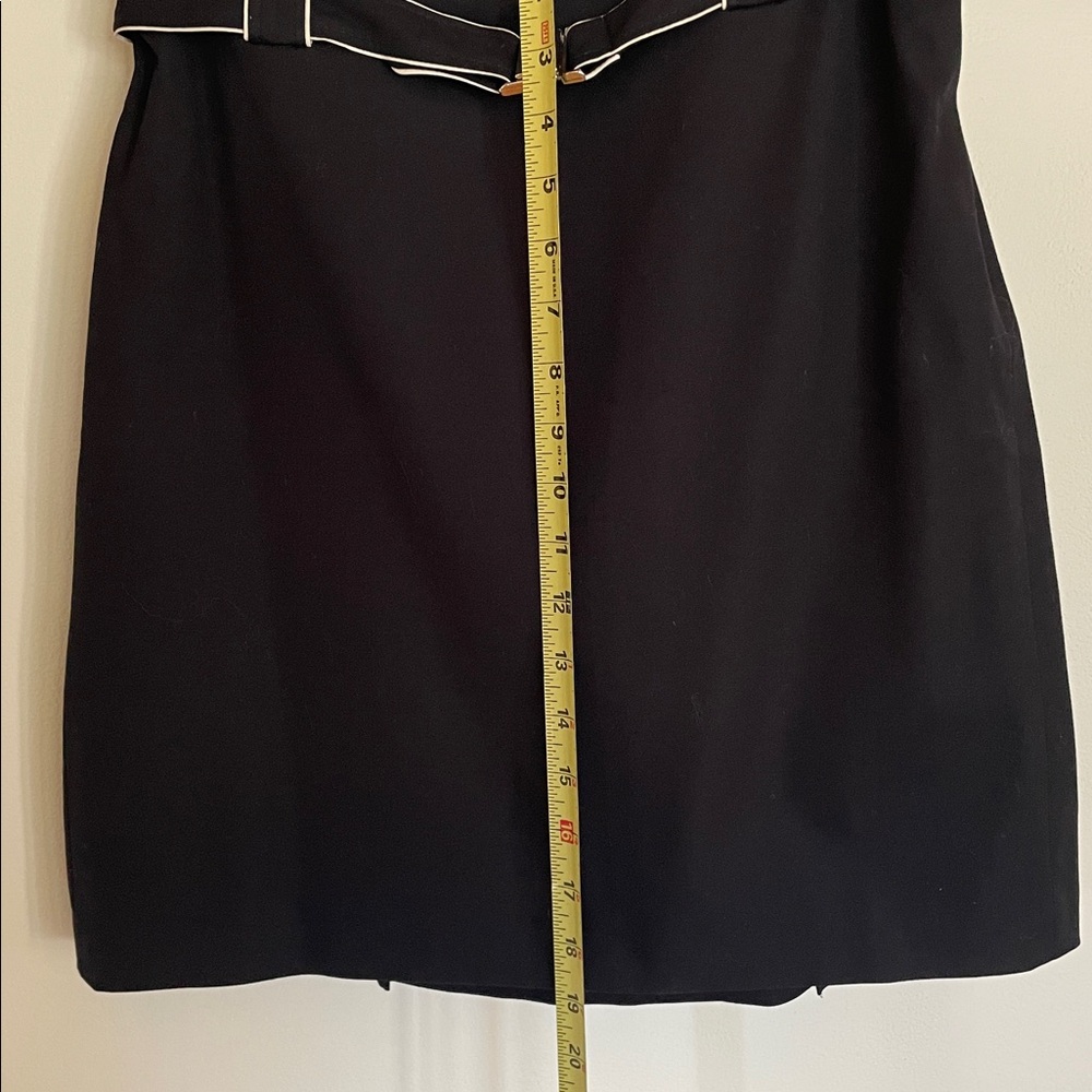 Back Pleated Skirt with Matching Belt - Picture 5 of 6